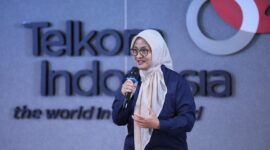 Direktur Utama Telkom Dian Siswarini. Foto:Telkom