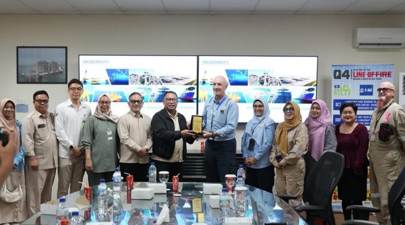 Deputi Bidang Investasi BP Batam, Fary Francis bersama pihak Mcdermott, Kamis (7/5/2026). Foto:Istimewa