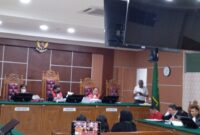 Sidang kasus pembunuhan LC di Batam pada Senin (18/5/2026). Foto:Rega/matapedia