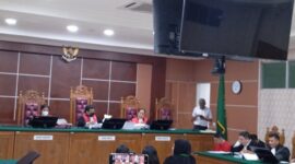 Sidang kasus pembunuhan LC di Batam pada Senin (18/5/2026). Foto:Rega/matapedia
