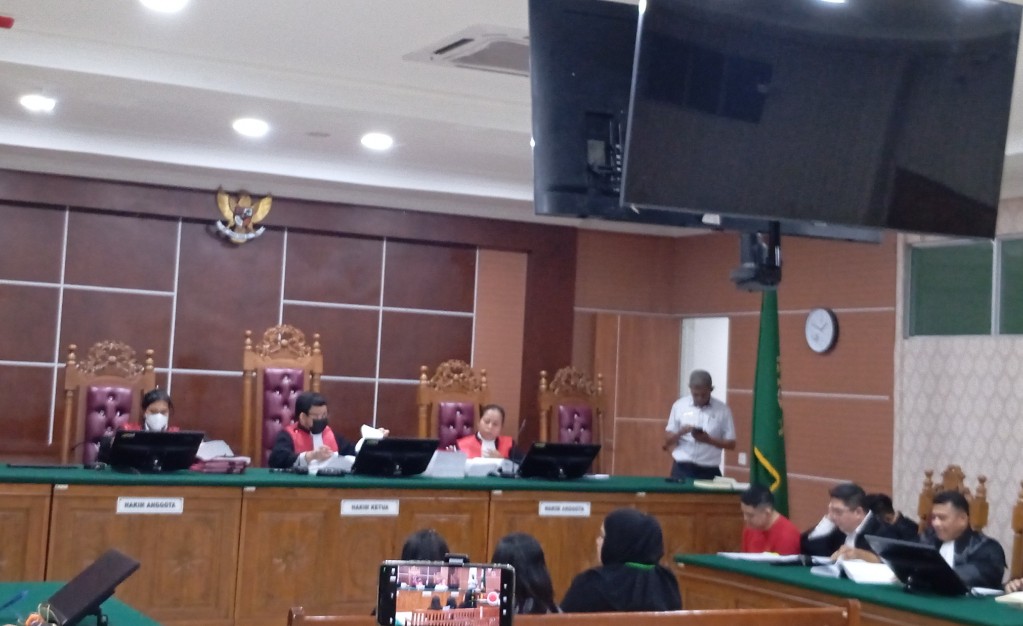 Sidang kasus pembunuhan LC di Batam pada Senin (18/5/2026). Foto:Rega/matapedia