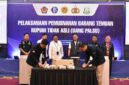Ribuan uang palsu dimusnahkan. Foto: Istimewa