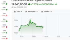 tangkapan layar screenshot google rupiah pada Kamis (28/5/2026). Foto:ist
