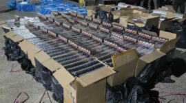 Sejumlah rokok ilegal yang diamankan Bea Cukai. Foto:ist