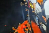 KSOP Batam Evakuasi 9 Awak MV Golden Star 1 yang Tenggelam. Foto:Istimewa