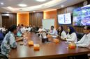 Anggota/Deputi Bidang Pelayanan Umum BP Batam, Ariastuty Sirait, bersama perwakilan pedagang dan sejumlah direktorat terkait di Marketing Center BP Batam, Senin (15/6/2026). Foto:Istimewa