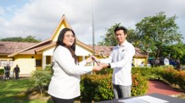 BP Batam resmi menyerahkan pembinaan Direktorat Pengamanan (Ditpam) Aset dan Kawasan dari Anggota/Deputi Bidang Infrastruktur kepada Anggota/Deputi Bidang Pelayanan Umum. Serah terima tersebut ditandai melalui apel di Mako Ditpam BP Batam, Senin (15/6/2026). Foto:Istimewa