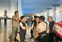 Wakil Kepala BP Batam Li Claudia Chandra saat tinjau terowongan Pelita beberapa hari lalu. Foto:Istimewa
