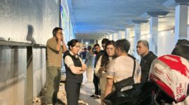 Wakil Kepala BP Batam Li Claudia Chandra saat tinjau terowongan Pelita beberapa hari lalu. Foto:Istimewa