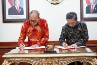Penandatanganan Perjanjian Kerja Sama (PKS) bersama Badan Riset dan Inovasi Nasional (BRIN) terkait pemanfaatan riset dan inovasi serta kajian pembangunan Batam Science and Technology Park di Gedung B.J. Habibie, Jakarta, Kamis (18/6/2026). Foto:Humas BP 