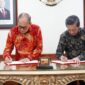 Penandatanganan Perjanjian Kerja Sama (PKS) bersama Badan Riset dan Inovasi Nasional (BRIN) terkait pemanfaatan riset dan inovasi serta kajian pembangunan Batam Science and Technology Park di Gedung B.J. Habibie, Jakarta, Kamis (18/6/2026). Foto:Humas BP 