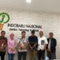 Rektor IIBN, Dr. Jontro Simanjuntak, saat menerima kunjungan Ketua PWI Kota Batam Muhammad Khafi Anshary, Sekretaris SIWO PWI Pusat Deni Risman, dan Wakil Ketua Hubungan Antar Lembaga PWI Batam Nikson Simanjuntak, Jumat (26/6/2026). Foto:Istimewa