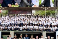 Pelaksana Harian (Plh) Wali Kota Batam, Li Claudia Chandra, mengajak masyarakat memperkuat persatuan dan menjaga kerukunan di tengah keberagaman saat memimpin Upacara Bendera Peringatan Hari Lahir Pancasila Tingkat Kota Batam 2026 di Dataran Engku Putri, Batam Centre, Senin (1/6/2026). Foto:Dok. Diskominfo Batam