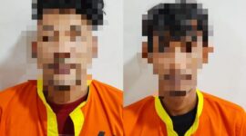 Dua tersangka diamankan di Polda Kepri. Foto:Humas Polda Kepri