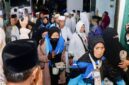 Sebanyak 442 jemaah haji yang tergabung dalam Kloter 1 Debarkasi Batam kembali ke Tanah Air setelah menuntaskan rangkaian ibadah haji di Tanah Suci. Kedatangan mereka di Aula Arafah 1 Asrama Haji Batam Centre, Senin (1/6/2026). Foto:Diskominfo Batam