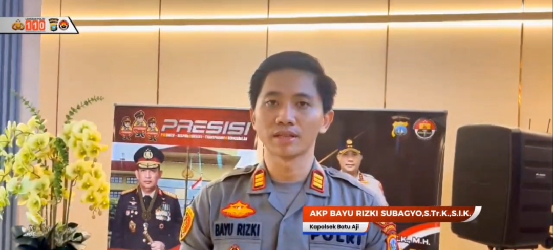 Kapolsek Batu Aji AKP Bayu Rizki Subagyo. Foto:Istimewa