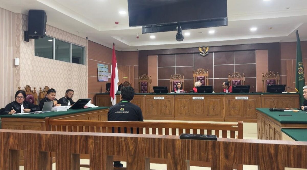 Sidang dugaan perusakan Hutan Lindung Mangrove Tanjung Gundap kembali bergulir di Pengadilan Negeri Batam, Kamis (11/6/2026). Foto:matapedia
