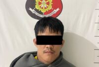 Salah satu pelaku pencurian hp mahasiswa yang diamankan oleh Polsek Batam Kota, Kamis (11/6/2026).