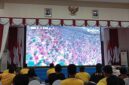 Suasana Gedung Lancang Kuning Polda Kepri mendadak bergemuruh saat Korea Selatan membalikkan keadaan dan mengalahkan Republik Ceko 2-1 dalam laga penyisihan grup Piala Dunia 2026, Jumat (12/6/2026) pagi. Foto:Rega/matapedia