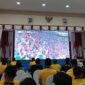 Suasana Gedung Lancang Kuning Polda Kepri mendadak bergemuruh saat Korea Selatan membalikkan keadaan dan mengalahkan Republik Ceko 2-1 dalam laga penyisihan grup Piala Dunia 2026, Jumat (12/6/2026) pagi. Foto:Rega/matapedia
