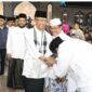 Ribuan jemaah memadati Masjid Agung Raja Hamidah, dalam peringatan Tahun Baru Islam 1 Muharam 1448 Hijriah yang digelar Pemerintah Kota Batam, Batamcentre, Senin (15/6/2026) malam. Foto:Diskominfo