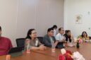 Asisten Deputi Bidang SDM, Umum, dan Komunikasi Kedeputian Wilayah II BPJS Kesehatan, Jenal M. Sambas didampingi Kepala Cabang BPJS Kesehatan Batam Harry Nurdiansyah dan BPJS Kesehatan Tanjungpinang dalam kegiatan Media Gathering Provinsi Kepulauan Riau 2026 yang digelar di Batam Center, Kamis (18/6/2026). Foto:Rega/matapedia