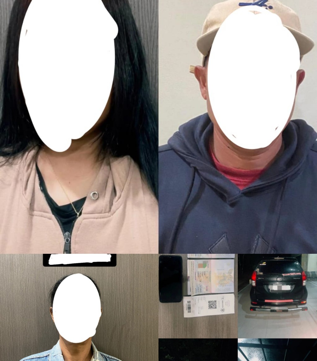 Terduga pelaku dan dua korban serta barang bukti disita Polda Kepri. Foto:Humas Polda Kepri