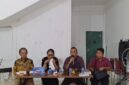 Ketua Lembaga Pengembangan Pesparawi Daerah (LPPD) Kepri, Jumaga Nadeak saat konferensi pers, Senin (29/6/2026). Foto:Rega/ matapedia