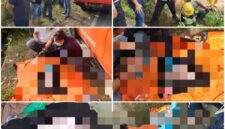 Polisi evakuasi jenazah bayi yang ditemukan di Terowongan Pelita Batam. Foto:Istimewa