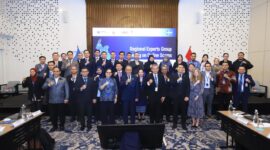 Perwakilan OJK, UNODC, Satgas PASTI, regulator keuangan, aparat penegak hukum, dan mitra regional mengikuti Regional Expert Group Meeting on Online Scams di Jakarta, Senin (29/6/2026). Foto: OJK Kepri