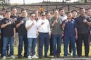 Anggota Komisi I DPRD Kota Batam, Dr. Muhammad Mustofa, saat menghadiri acara pisah sambut Komandan Yonif 10 Marinir/Satria Bhumi Yudha (Danyonif 10 Mar/SBY) di Lapangan Tembak Pistol Yonif 10 Marinir/SBY, Pulau Setokok, Sabtu (18/7/2026). Foto:DPRD Batam
