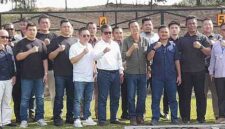 Anggota Komisi I DPRD Kota Batam, Dr. Muhammad Mustofa, saat menghadiri acara pisah sambut Komandan Yonif 10 Marinir/Satria Bhumi Yudha (Danyonif 10 Mar/SBY) di Lapangan Tembak Pistol Yonif 10 Marinir/SBY, Pulau Setokok, Sabtu (18/7/2026). Foto:DPRD Batam