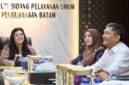Anggota/Deputi Bidang Pelayanan Umum BP Batam, Ariastuty Sirait, menerima kunjungan pengurus BP Lansia Indonesia Wilayah Batam di BP Batam, Rabu (1/7/2026). Foto:Istimewa