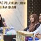 Anggota/Deputi Bidang Pelayanan Umum BP Batam, Ariastuty Sirait, menerima kunjungan pengurus BP Lansia Indonesia Wilayah Batam di BP Batam, Rabu (1/7/2026). Foto:Istimewa
