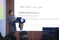 Ketua Dewan Audit OJK, Sophia Wattimena, saat memberikan kuliah umum bertema "Governance Excellence: Tata Kelola Modern dan Integritas Publik" di Politeknik Keuangan Negara (PKN) STAN, Tangerang Selatan, Selasa (7/7/2026). Foto:OJK Kepri