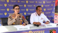 Kabid Humas Polda Kepri Kombes Pol. Nona Pricillia Ohei bersama Ditreskrimum. Foto:Humas Polda Kepri