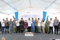 Peletakan batu pertama pembangunan Bundaran Raja Ali Marhum, Jumat (10/7/2026). Foto:Humas BP Batam