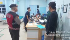 Polsek Batu Aji bergerak cepat menindaklanjuti laporan masyarakat yang masuk melalui layanan polisi 110 terkait dua korban kecelakaan lalu lintas yang menjalani perawatan di RS Graha Hermine, Batu Aji, Batam, Jumat (10/7/2026) malam. Foto:Ist