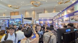 Pengunjung Indonesia Marine & Offshore Expo (IMOX) 2025. Tahun ini Kota Batam kembali dapat kepercayaan jadi tuan rumah IMOX 2026.