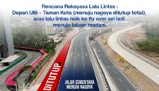 Badan Pengusahaan (BP) Batam memulai rekonstruksi menyeluruh Jalan Gajah Mada, tepatnya di ruas Pura Agung Amerta Bhuana hingga Taman Kota, mulai 25 Juli 2026. Foto:Ist