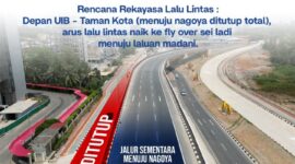 Badan Pengusahaan (BP) Batam memulai rekonstruksi menyeluruh Jalan Gajah Mada, tepatnya di ruas Pura Agung Amerta Bhuana hingga Taman Kota, mulai 25 Juli 2026. Foto:Ist