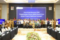 Kepala Eksekutif Pengawas Inovasi Teknologi Sektor Keuangan, Aset Keuangan Digital, dan Aset Kripto (IAKD) OJK Adi Budiarso dalam Focus Group Discussion (FGD) bertajuk Pengembangan Potensi UMKM Wilayah Timur melalui Program Digitalisasi Keuangan di Kantor OJK Provinsi Sulawesi Selatan dan Sulawesi Barat, Makassar, Senin (28/7/2026). Foto:OJK Kepri
