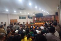 Sidang perdana kasus Bripda Natanael di PN Batam, Kamis (30/7/2026). Foto:matapedia