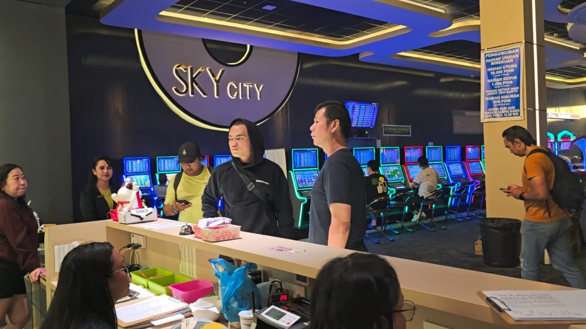 Polisi Razia Gelanggang Permainan (Gelper) Sky City disebut sebut lokasi perjudian pada Rabu (29/7/2026). Foto: Humas Polresta Barelang