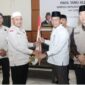 Sekretaris Daerah Kota Batam, Firmansyah, yang mewakili Wali Kota Batam, Amsakar Achmad, di Aula Arafah I Asrama Haji Batam Centre, Selasa (30/6/2026). Foto:Diskominfo