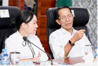 Wali kota Batam Amsakar Achmad dan Wakil Wali Kota Batam Li Claudia Chandra. Foto:Diskominfo Batam