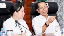 Wali kota Batam Amsakar Achmad dan Wakil Wali Kota Batam Li Claudia Chandra. Foto:Diskominfo Batam