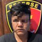 Terduga pelaku saat diamankan polisi. Foto:Istimewa