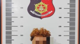 Terduga pelaku persetubuhan dengan anak dibawa umur diamankan Polsek Sagulung. Foto:Dok. Polsek