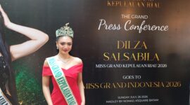 Miss Grand Kepulauan Riau Dilza Salsabila. Foto:Rega/matapedia